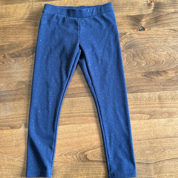 2 pair of Old Navy sparkly fleece lined leggings - Picture 6 of 9